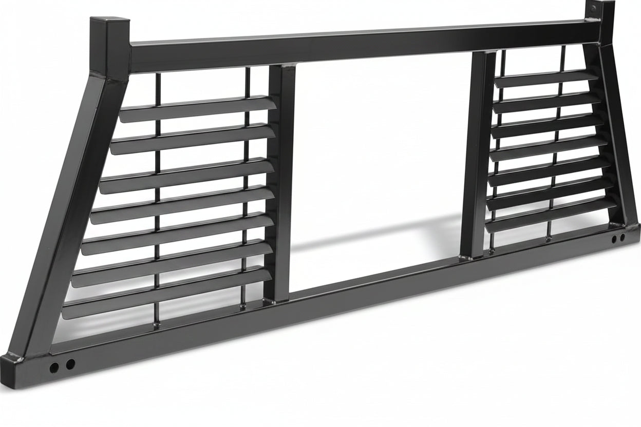 Half Louvered Rack Frame Only For 2001-2025 Chevrolet/GMC Silverado/Sierra 2500/3500HD; 2017-2025 Dodge RAM 1500/2500/3500; 2004-2025 Nissan Titan & Others