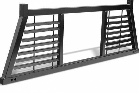 Half Louvered Rack Frame Only For 2001-2025 Chevrolet/GMC Silverado/Sierra 2500/3500HD; 2017-2025 Dodge RAM 1500/2500/3500; 2004-2025 Nissan Titan & Others