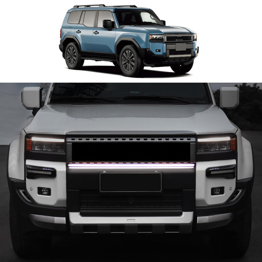 Front Grille Decorative Light Bar for 2024 - 2026 Toyota Land Cruiser 250 & 1958 Prado Lc250