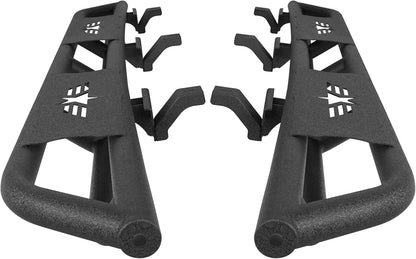 Hooke Road Gladiator Cab Length Side Steps Tube Running Board Nerf Bar Rock Slider Rails for 2020-2025 Jeep Gladiator JT Pickup Sport Willys Overland Rubicon Mojave