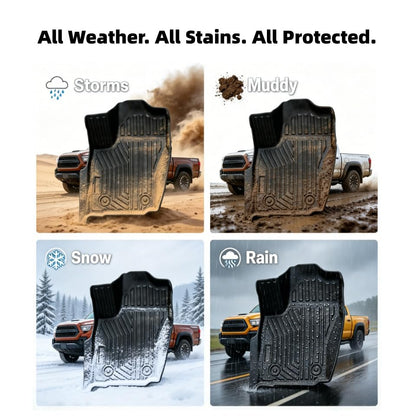 All Weather TPE Floor Liners for 2016-2023 Toyota Tacoma Double Cab