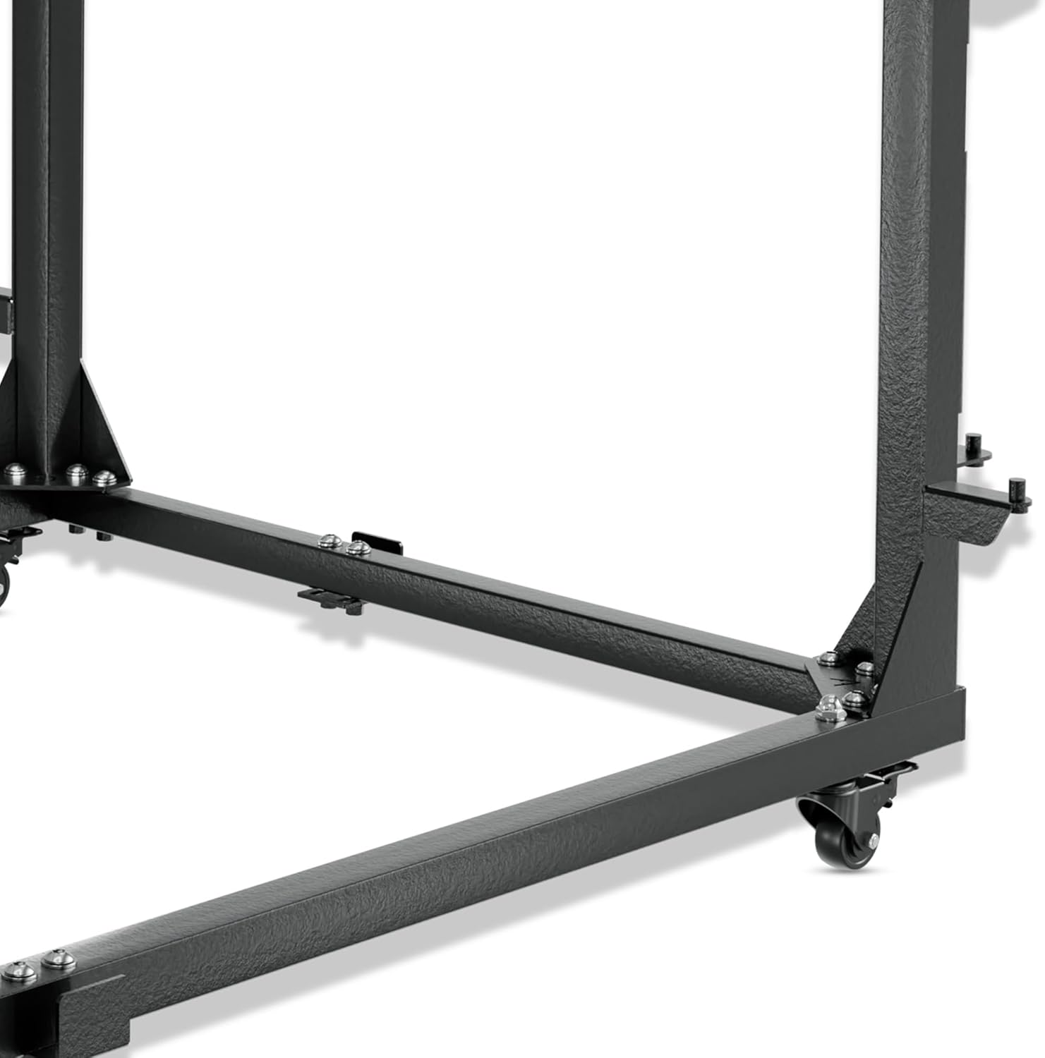 Door Storage Hangers Rack Bracket Holder Cart Compatible with 2021 2022 2023 2024 2025 Ford Bronco Movable Stand Sliding for 2/4 Door (Black)