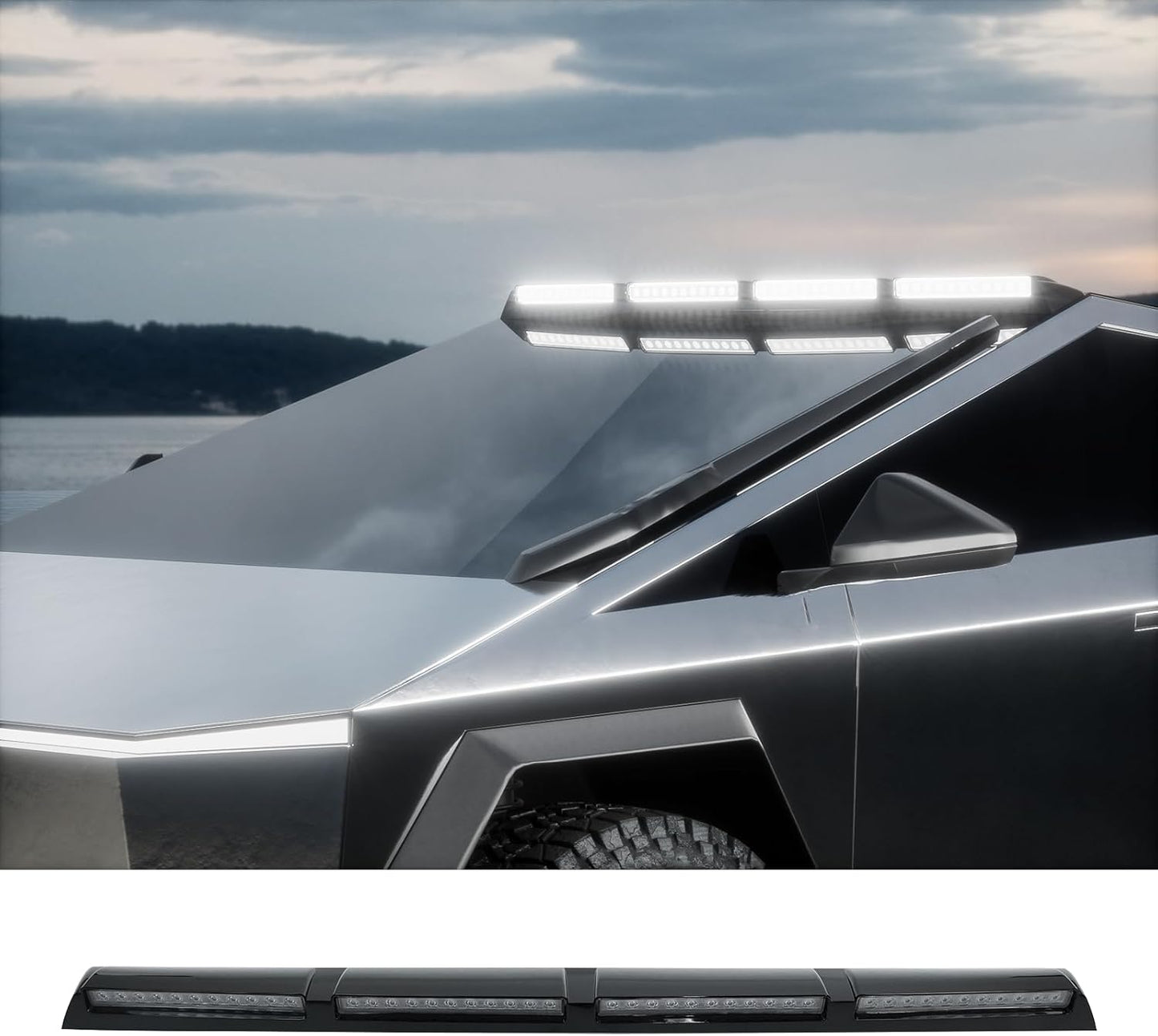 LED Roof Top Light Bar Lightbar for 2024 2025 Tesla Cybertruck