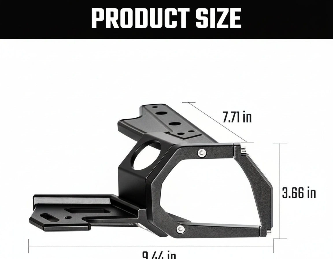 Aluminum A-Pillar Light System Mount With 4 PCS Spotlights, High Low Beam Switchable A-Pillar Spotlight(White Light) For Ford Bronco 2021+(Not fit for Ford Bronco Sport)