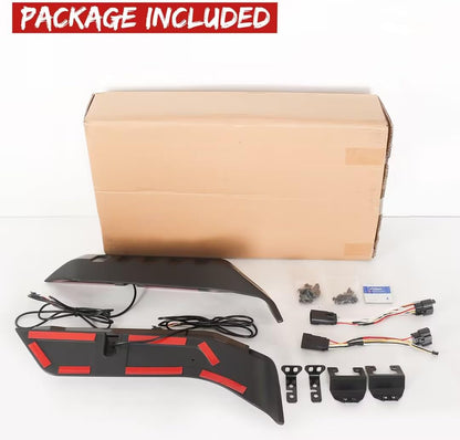High Mount Brake Light with Turn Signals & Brake Lights, Extra Tail Light For 2018-2023 Wrangler JL Upgrade Roof Tail Lights