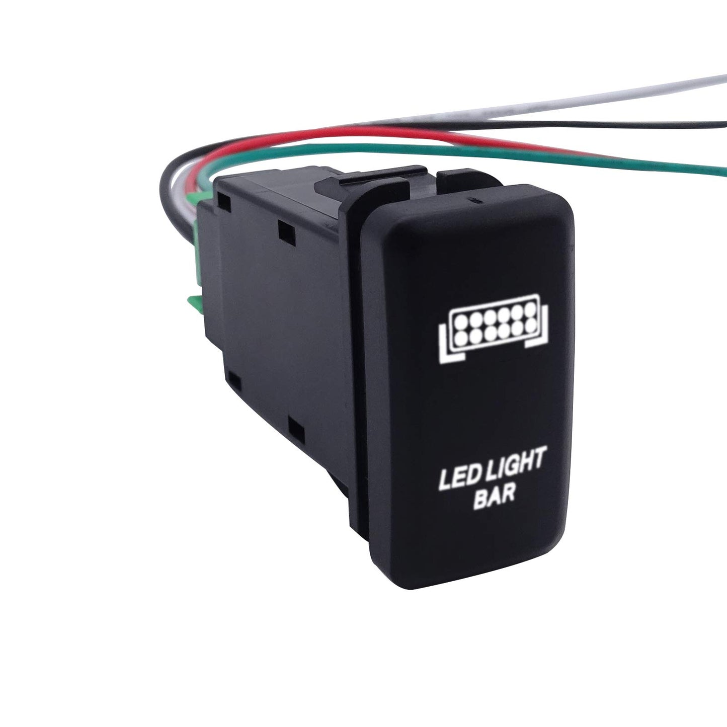 WeiSen Push Switch with Fog Lights Symbol Blue Backlight ON-Off with Connector Wire Kit Compatible with Toyota