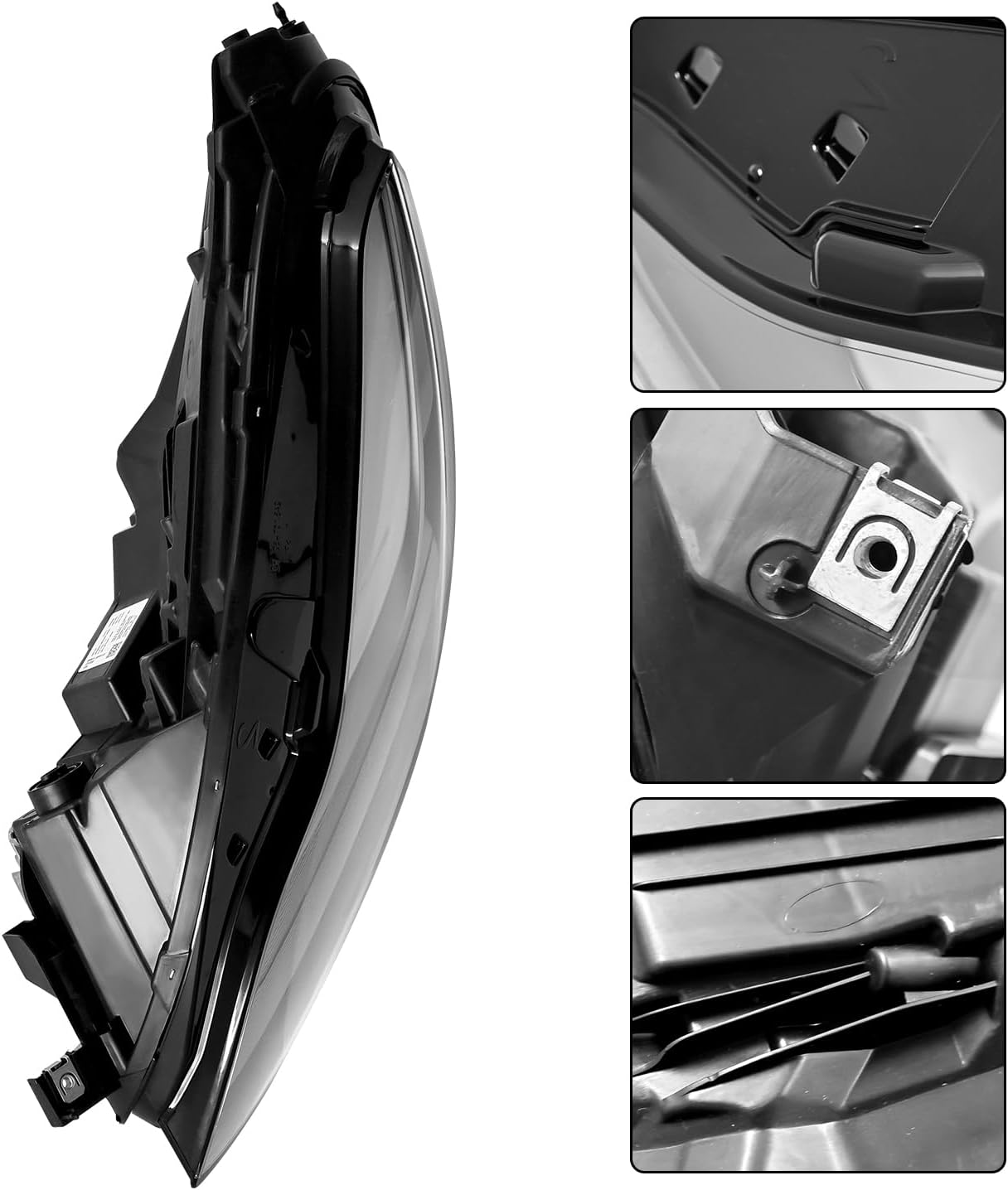 Left Driver/ Right Passenger Side LED Projector Headlight Assembly Replacement for Tesla Model Y 2020-2025 Fits for Tesla Model 3 2021-2023