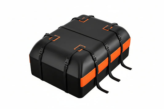Car Rooftop Cargo Carrier Bag, 15 Cubic Feet Waterproof Heavy Duty 840D Car Roof Bag for All Vehicle with/Without Racks - Anti-Slip Mat