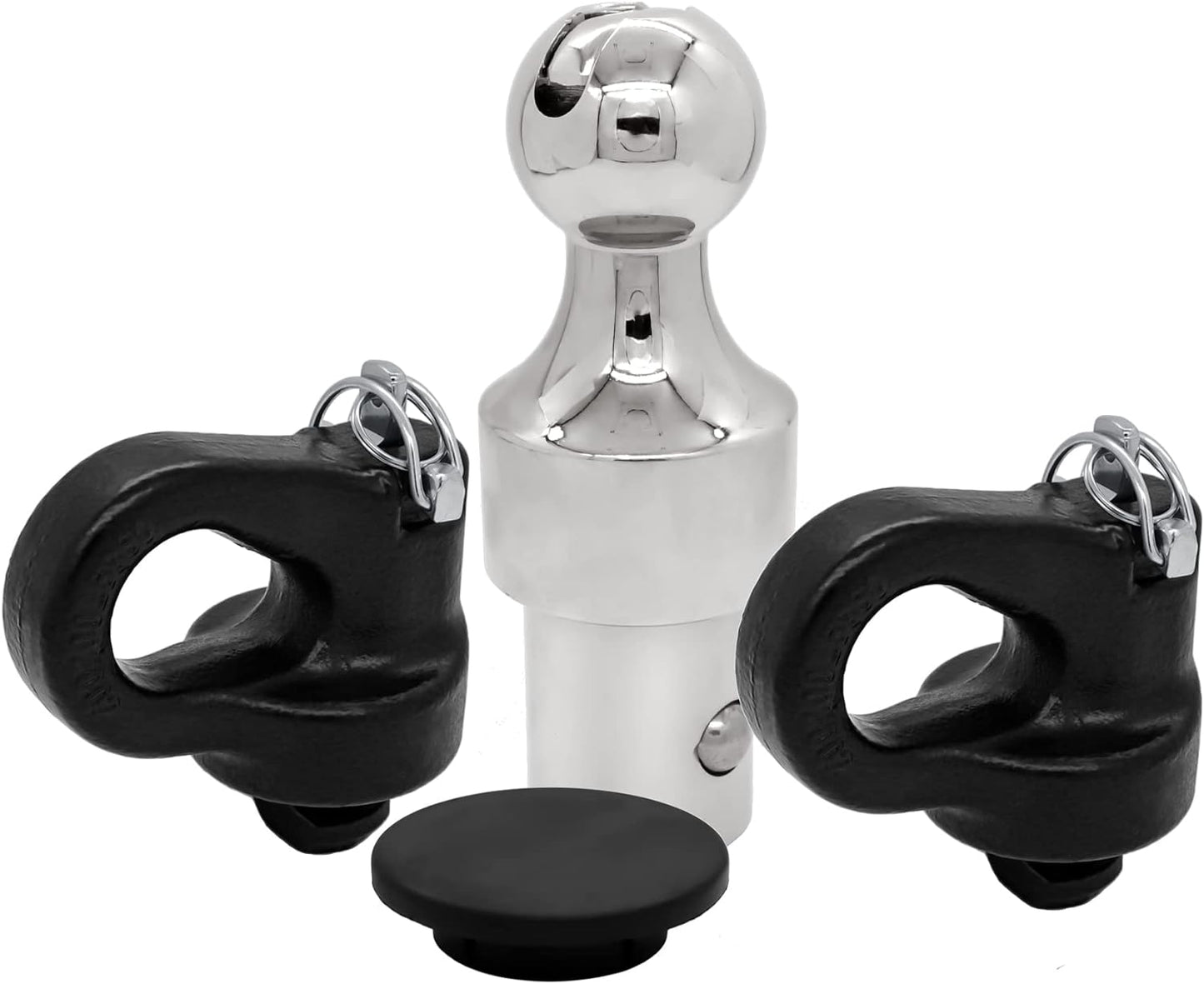 Puck System Gooseneck Hitch Ball Kit, Compatible with 2013-2024 Ford F250 F350 F450, 2016-2024 Chevrolet Silverado, GMC Sierra & Nissan Titan XD, 30000 lbs GTW/ 7500 lbs VTW, 2-5/16 Inch Ball