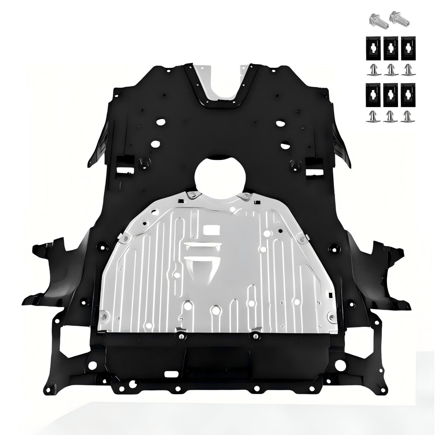 Engine Splash Shield Under Car Engine Shield Cover Compatible with Ford F150 2015-2024 (Not Fit Raptor) FO1228198C ML3Z7222D ML3Z-7222-D