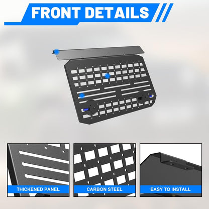 Rear Window Storage Molle Panel Side Wing Kit for 2024-2026 Toyota Land Cruiser Prado LC250 (Not Compatible With OEM Roof Luggage Rack)