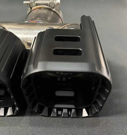 Titanium Black muffler exhaust Tail Pipe Fits for Land Cruiser Prado LC250 2024-2026