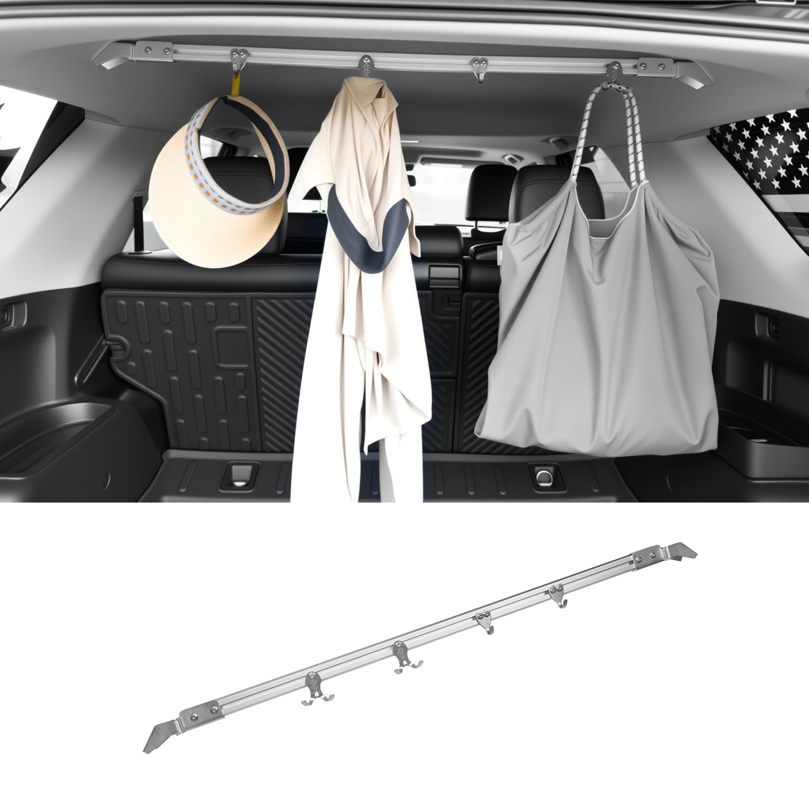 Heavy-Duty Car Clothes Hanging Rod for Toyota 4Runner 2010-2024