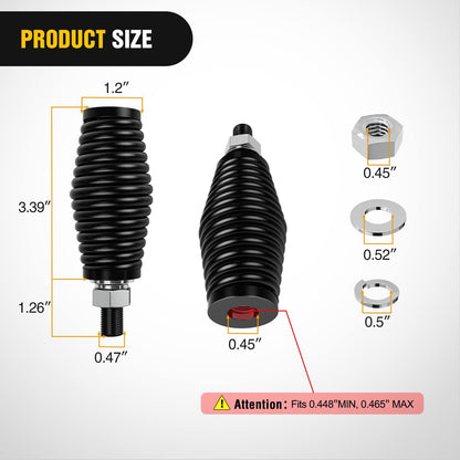 Nilight 1pc Heavy Duty Barrel Spring Mounting Base for Whip Light Compatible with ATV UTV RZR SXS Can Am Truck Jeep Off Road
