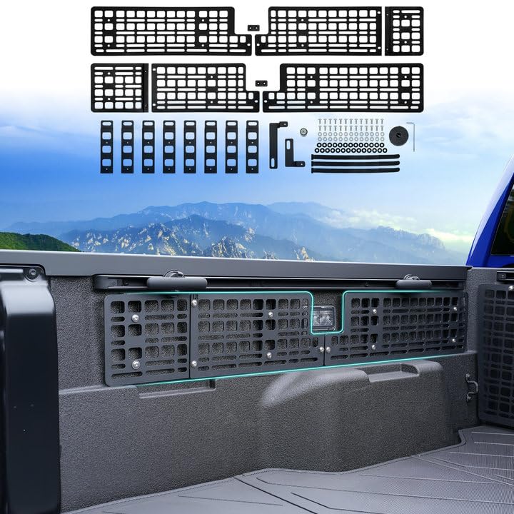 5FT Side Truck Bed Molle Panel Rack System Compatible with 2024-2026 Toyota Tacoma