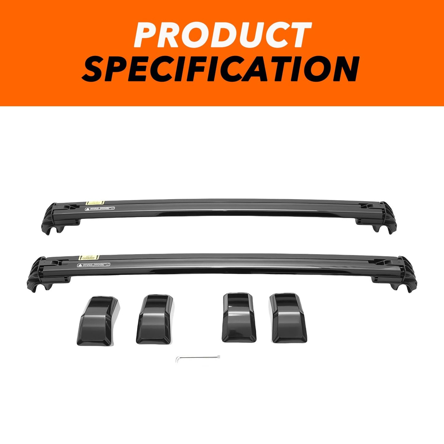 Roof Rack Side Rails + Cross Bars for Toyota Land Cruiser Prado J250 LC250/1958 2024-2026