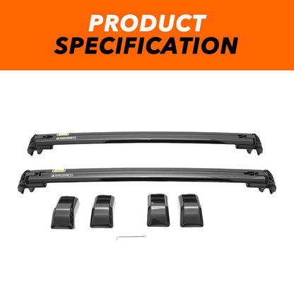 Roof Rack Side Rails + Cross Bars for Toyota Land Cruiser Prado J250 LC250/1958 2024-2026
