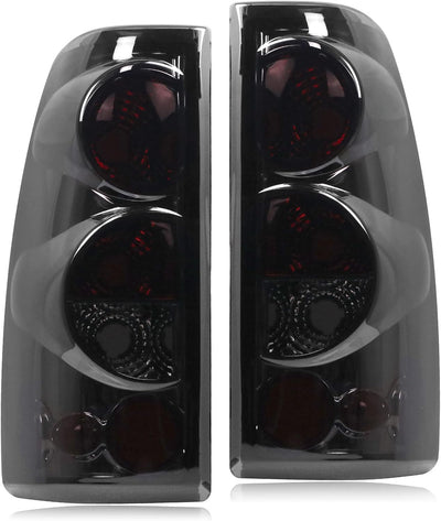 Tail Light for 1999-2006 Chevy Silverado & GMC Sierra - Left & Right Side, Black/Smoke, Black/Clear, Chrome/Clear