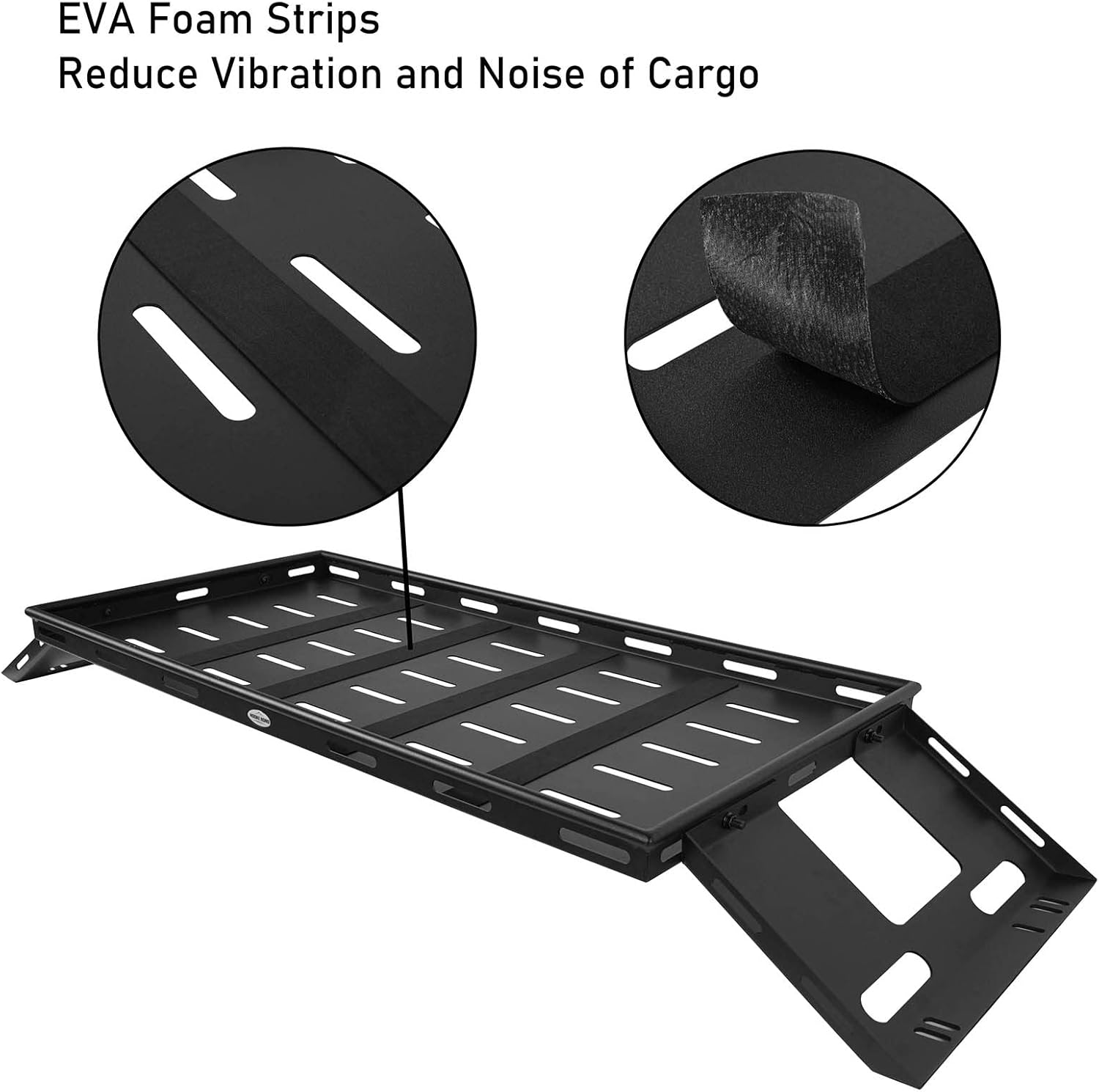 Hooke Road Rear Trunk Cargo Rack Basket Tray Interior Storage Luggage Carrier for 2007-2025 Jeep Wrangler JK JL Unlimited 4-Door Hardtops
