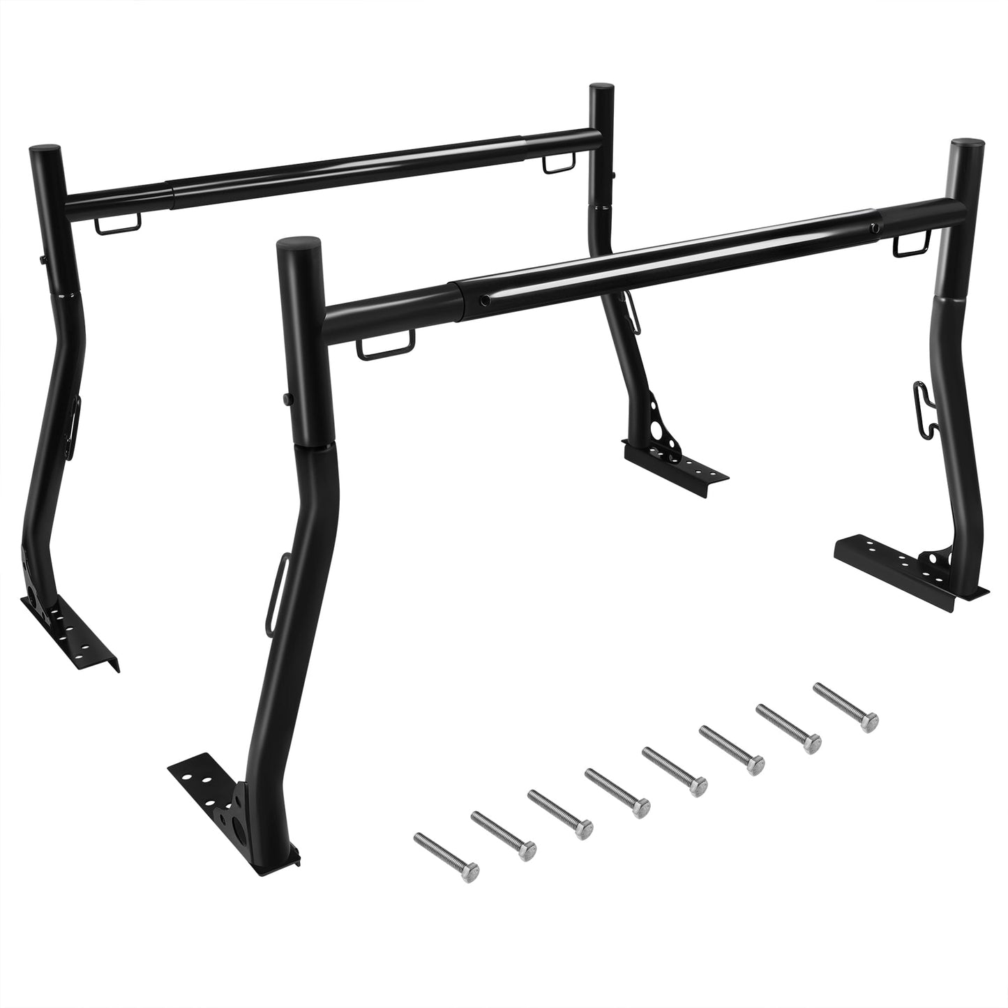 Truck Ladder Racks 800Ibs Capacity Extendable Pick-up Truck Bed Ladder Rack, Universal Heavy Duty