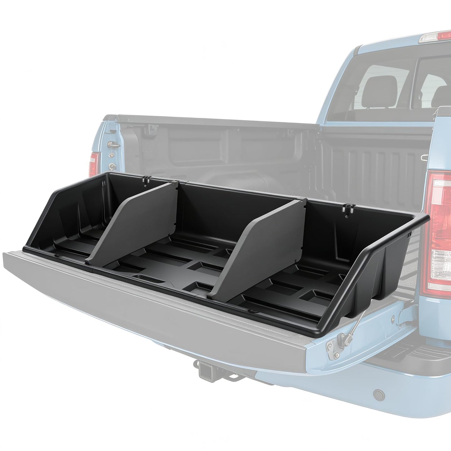 48/52/56 inch Truck Bed Cargo Box, Tailgate-slide Design for Effortless Loading/Unloading
