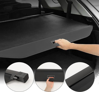 Cargo Cover Compatible with 2010-2023 Toyota 4Runner - Retractable Rear Luggage Trunk Security Covers Protector Anti Theft Shield Shade - OMOTOR