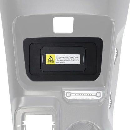 IAG I-Line Wireless Phone Charging Pad for Ford Bronco 2021+ w/LUX Package (Front Center Console)