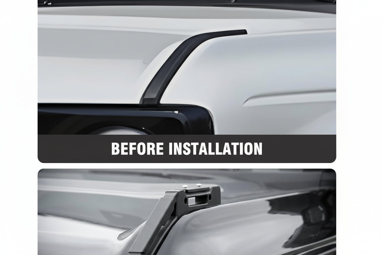 Aluminum Limb Riser Engine Hood Trail Sights Compatible with 2021 - 2024 Ford Bronco