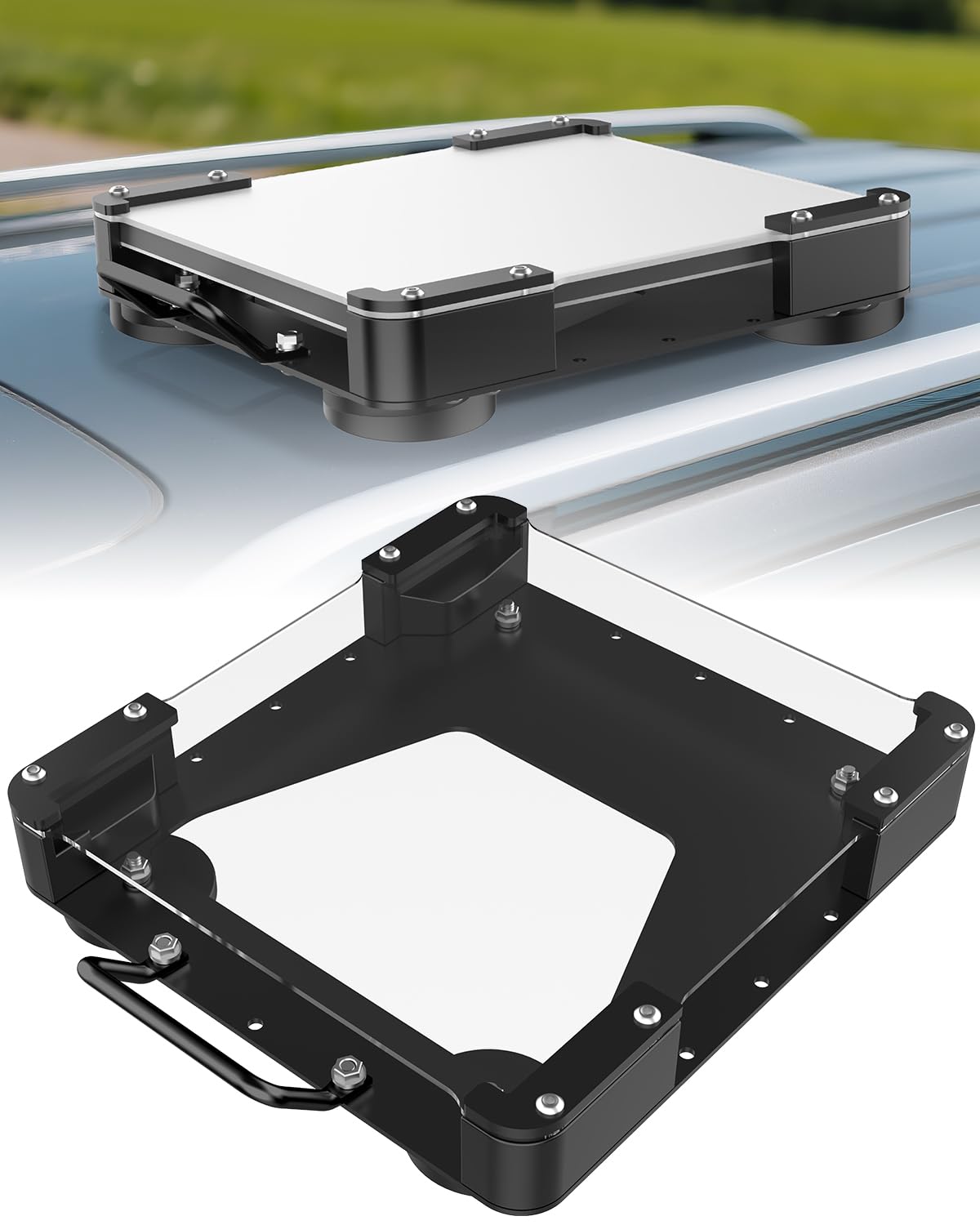 Starlink Mini Magnetic Roof Car Mount, Aluminum Frame Protective for RV,Camper Van, SUV, Boat