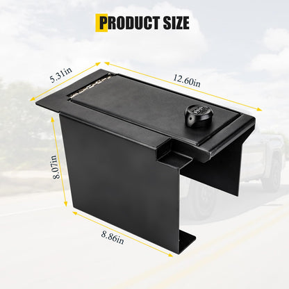 Center Console Gun Safe Box For Toyota Tundra 2022-2026/Sequoia 2023-2026
