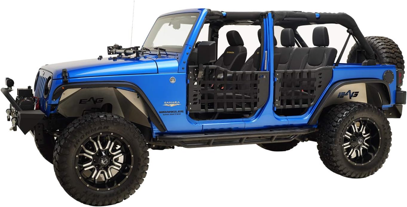Matrix Trail Tubular Door with Side View Mirror Fit for 07-18 Wrangler JK 4 Door Only