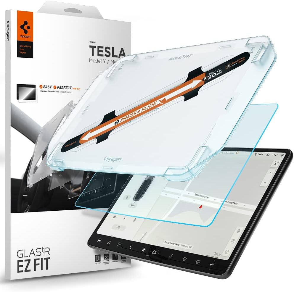Tempered Glass Screen Protector For Tesla Model 3 (2023-2017), Tesla Model Y (2024-2020)