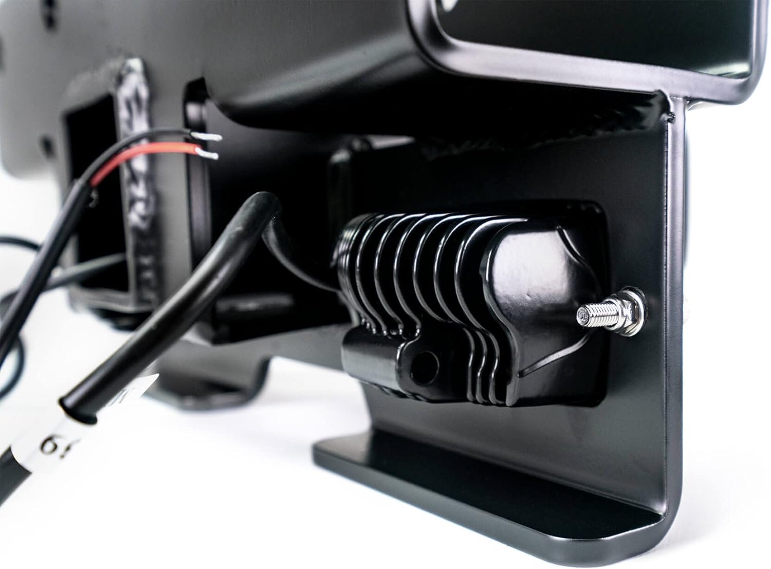 Bolt-on Hitch with Lights Compatible with 2007-2018 Jeep Wrangler JK & 2018-2025 Jeep Wrangler JL | Uses Factory Mounting Location | 2-inch Receiver | LED Lights Included | DV8 Offroad