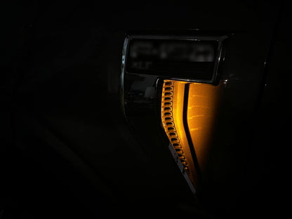 LZ Auto - LED Vent Light - Compatible with Ford F150, Ranger, Raptor | Amber | LED Position Accent Light Truck Accessories