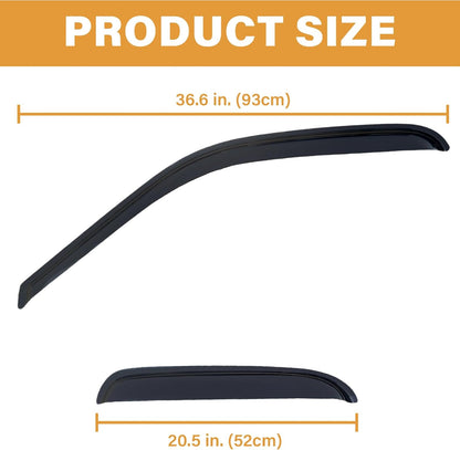 4Pcs Rain Guards Compatible with 2000-2006 Toyota Tundra Extended Cab