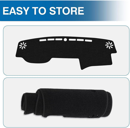 KUST Car Dash Cover for Toyota 4Runner 2010-2024 Left Hand Driving Non-Slip Center Console Dashboard Cover Interior Accessories for Toyota 4Runner Custom Fit Dash Mat Sunshade Windshield Glare Black