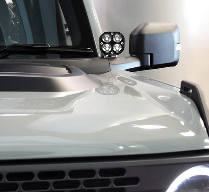 Clear Lens 20W High Power LED A-Pillar Lighting Kit Compatible with 2021-2026 Ford Bronco