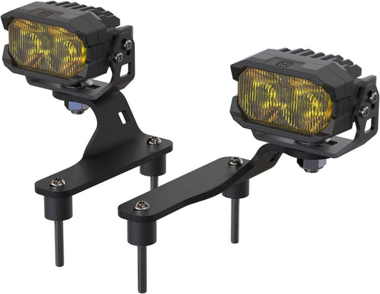 Morimoto 2Banger Ditch Light Kit: Fits Jeep Wrangler JL (NCS Yellow Combo Beam)