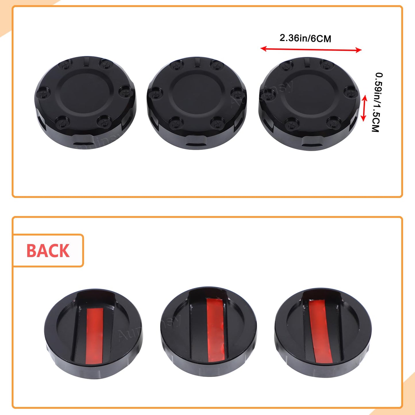 Center Console Air Conditioner Switch Button Knob Trim Cover Compatible with Toyota FJ Cruiser 2007-2021