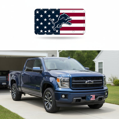 Rico Industries NFL Football USA Metal Auto Tag 6" x 12" - Great for Truck/Car/SUV