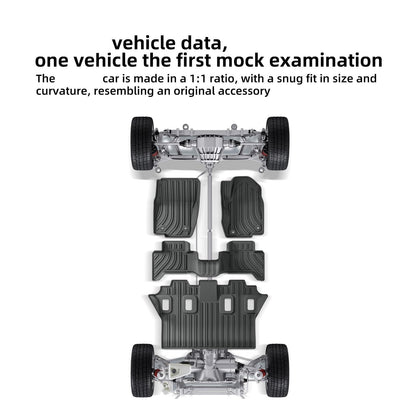 Floor Mat Set Compatible with Toyota Land Cruiser Prado J250 LC250 2024+(7-Seat)
