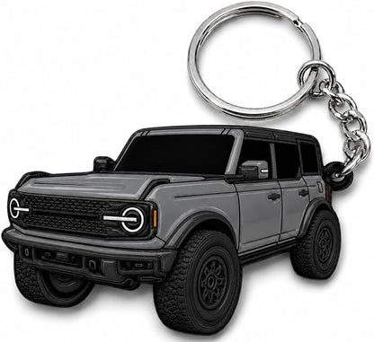 Bronco Keychain Accessories 4 door key chain Fob Cover Cool Mods compatible with Ford Bronco 2021- 2025