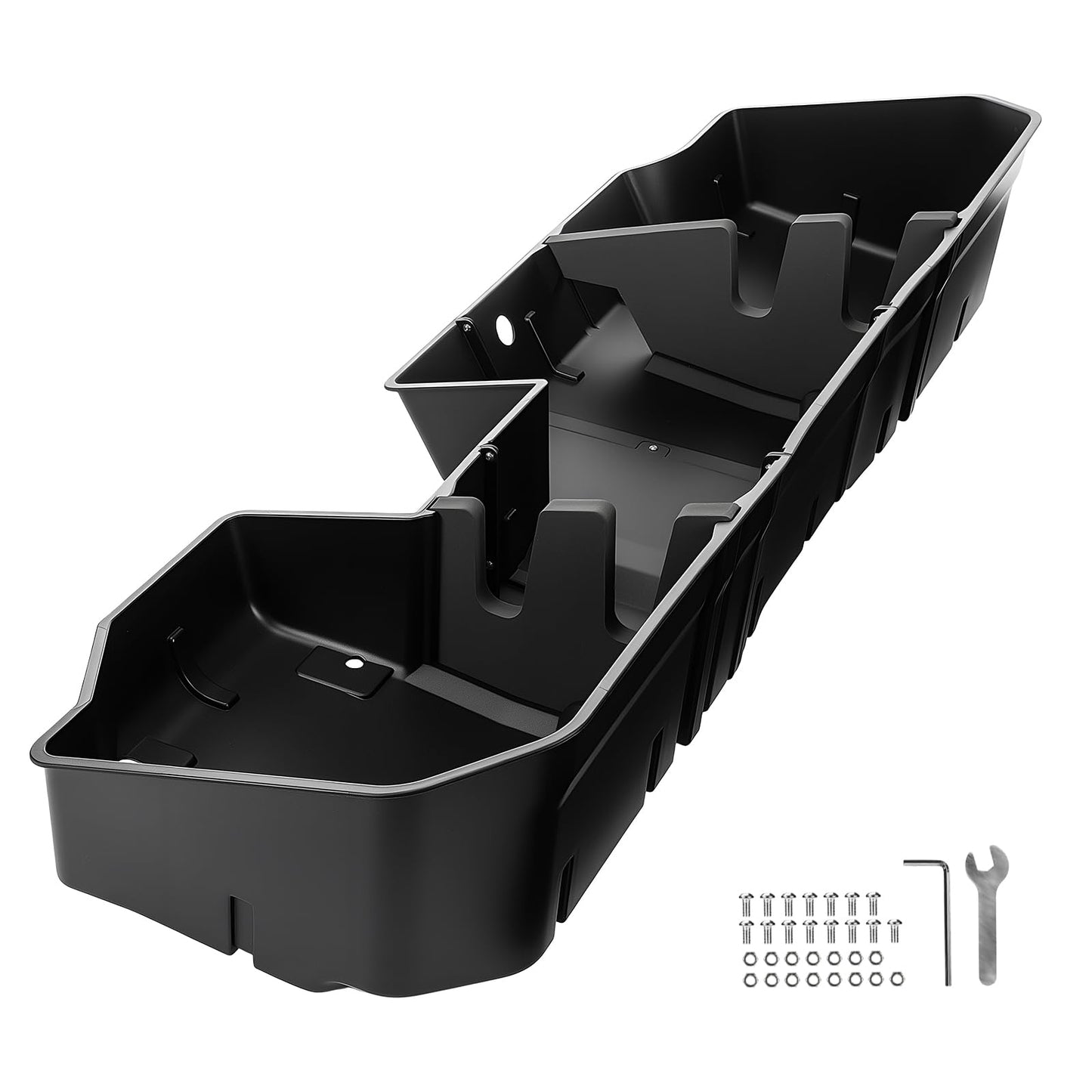 GEARLAST 56 inch Truck Bed Cargo Box, Truck Bed Organizers and Storage,Truck Bed Storage System with Isolation Netting and Tarpaulin, Tailgate-slide Design for Effortless Loading/Unloading