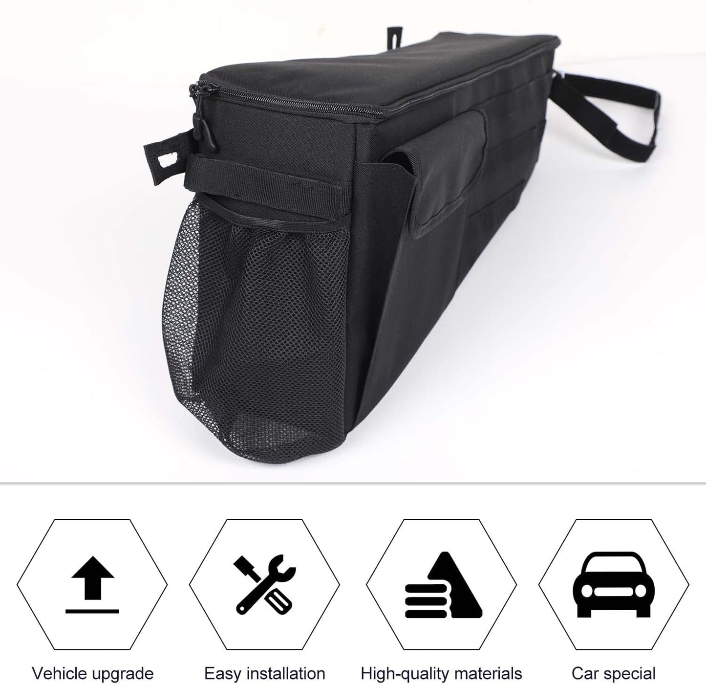 2PCS Rear Trunk Organizer for Jeep Wrangler JL 2 Door 2018-2023