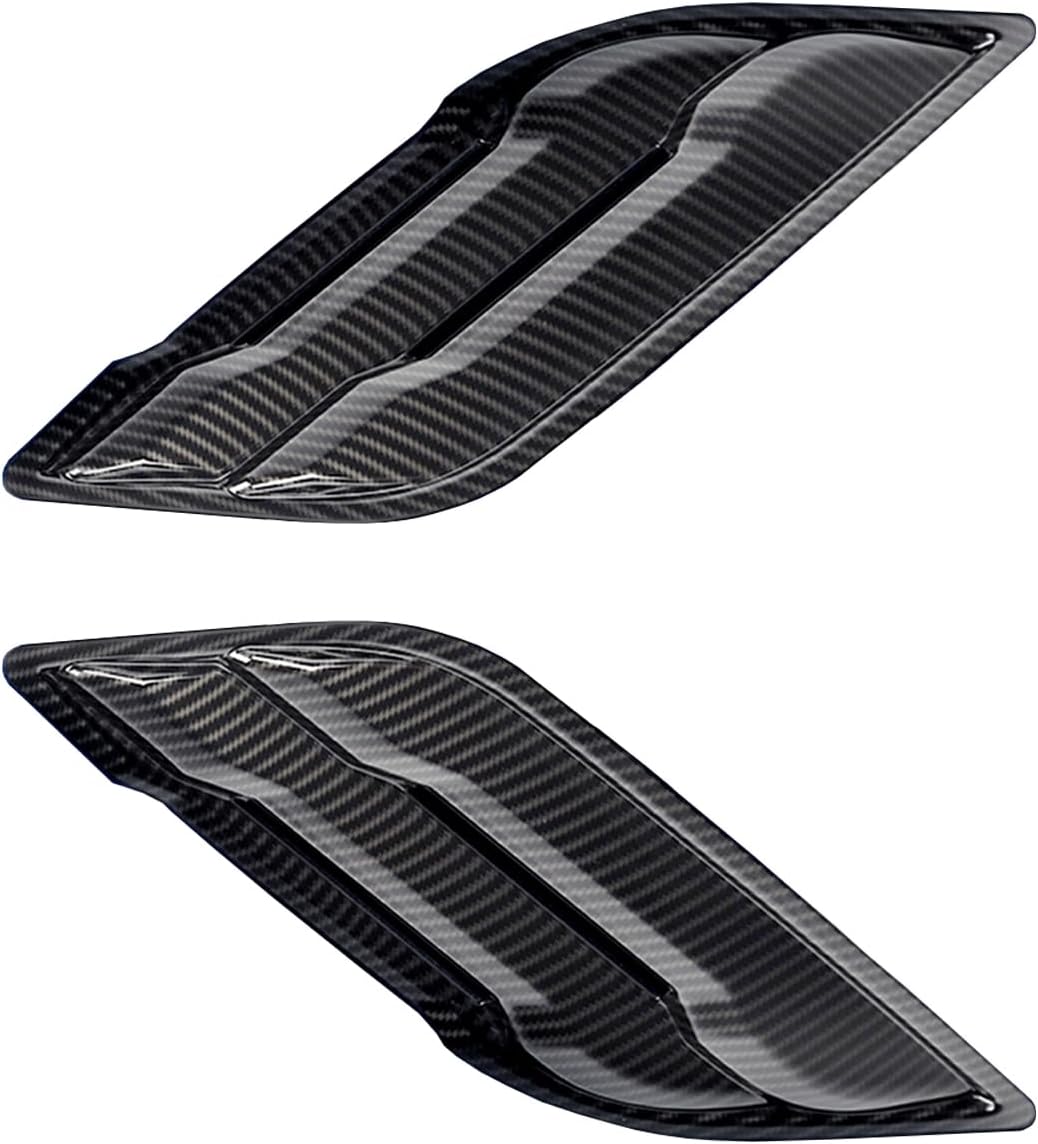 Keptrim for F-150 Raptor ABS Carbon Fiber Front Fender Air Outlet Vent Cover Trim for Ford F150 2015-2020, 2pcs