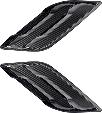 Keptrim for F-150 Raptor ABS Carbon Fiber Front Fender Air Outlet Vent Cover Trim for Ford F150 2015-2020, 2pcs
