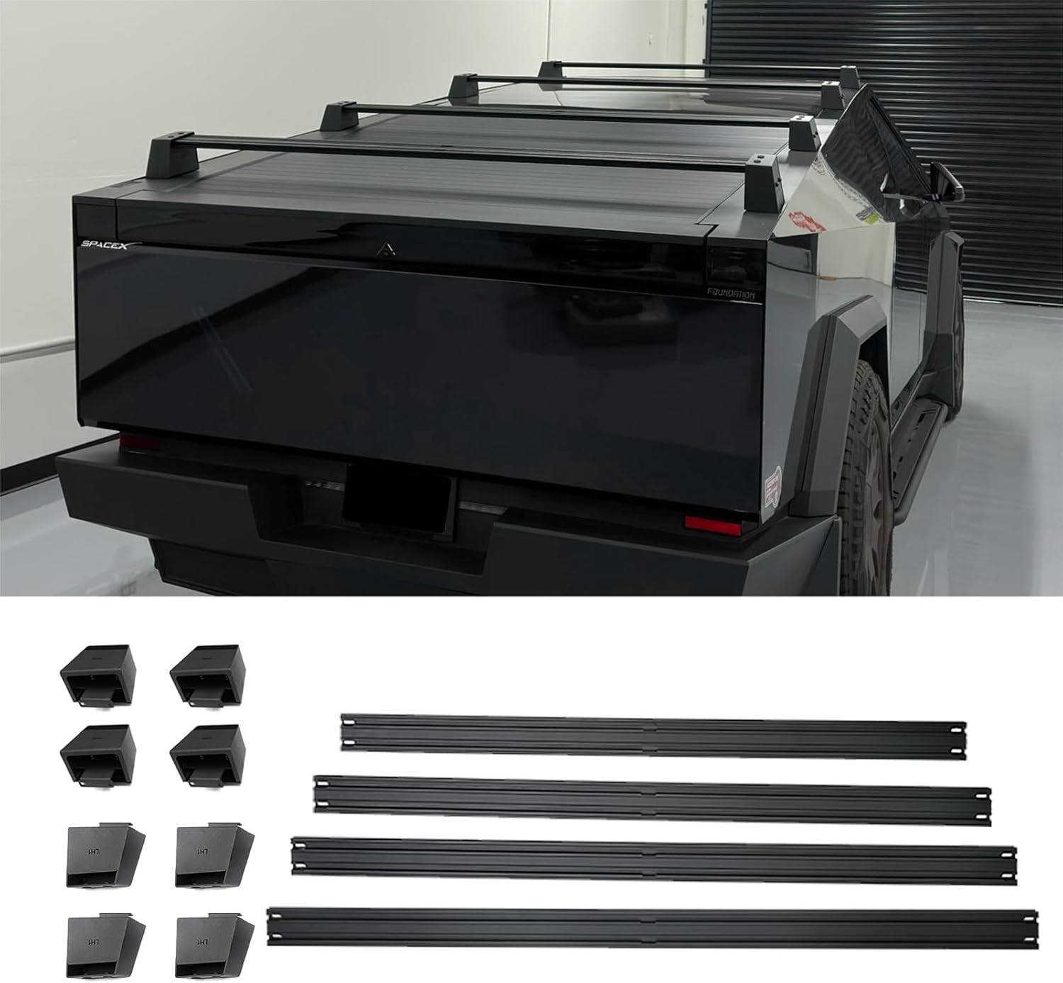 4PCS Cargo Bars Rails  for Tesla Cybertruck