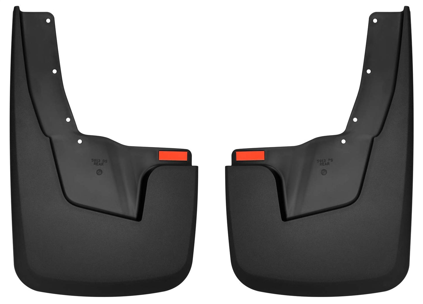 2 Pcs Black Mud Guards Fits 2019-2026 Ram 1500 (New Body Style) w/OEM Fender Flares