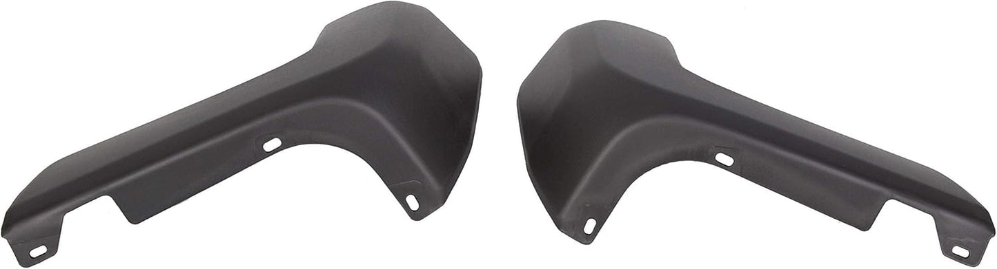 ECOTRIC Rear Bumper End Cap Compatible With 2016-2023 Toyota Tacoma W/O Sensor Hole Replace for TO1105133, TO1104133; 52156-04010, 52155-04010 Corner Cover Driver and Passenger Side Black