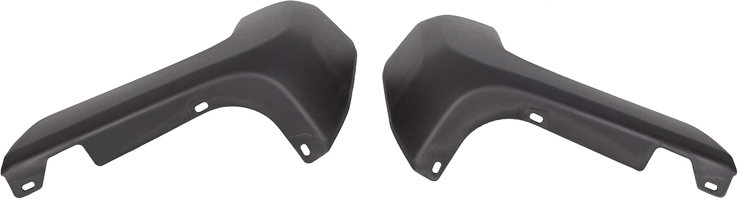 ECOTRIC Rear Bumper End Cap Compatible With 2016-2023 Toyota Tacoma W/O Sensor Hole Replace for TO1105133, TO1104133; 52156-04010, 52155-04010 Corner Cover Driver and Passenger Side Black